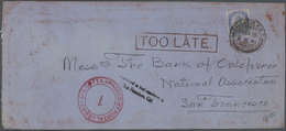 Br Indien: 1914/15, Scarce Lot Of Ca. 42 Envelopes (few Front Sides) Sent To USA, All With Mainly Diffe - Altri & Non Classificati