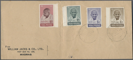 /Br Indien: 1947-1990's: Collection Of About 150 FDCs And Covers Including First Issues As GANDHI 1948 C - Sonstige & Ohne Zuordnung