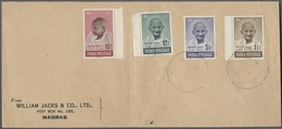 /Br Indien: 1947-1990's: Collection Of About 150 FDCs And Covers Including First Issues As GANDHI 1948 C - Autres & Non Classés