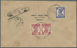Br Indien - Used Abroad: NEPAL 1949-50: Five Registered Covers From Katmandu To Bombay Franked By India - Autres & Non Classés