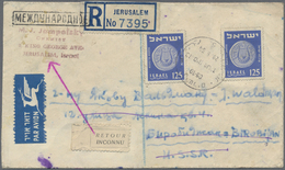 Br Israel: 1898/1984, Holyland/Palestine/Israel, Lot Of 26 Entires Comprising Some Attractive Pieces Ho - Autres & Non Classés