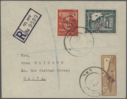 Br Israel: INTERIMS PERIODE & DIASPORA: 1945 - 1948 Approx, Wonderfull Collection Of Total 60 Covers Of - Altri & Non Classificati