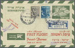 GA Israel: 1950/1973 (ca.), AEROGRAMMES: Accumulation With Approx. 900 Unused And Used/CTO Aerogrammes - Other & Unclassified