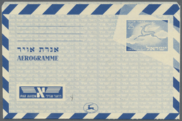 GA Israel: 1952/1960 (ca.), AEROGRAMMES: Interesting Group With 18 Aerogrammes (unused Except One Is CT - Other & Unclassified