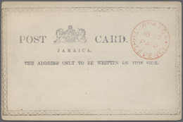 GA Jamaica: 1877/1962, Collection Of 78 Different Unused Stationeries Incl. Types, Comprising Cards, Re - Jamaica (1962-...)