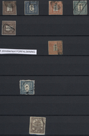 O/*/Br Japan: 1871/1940 (ca.), Mainly Used Assortment On Stocksheets, Some Valuated Cautiously, Also Some C - Other & Unclassified