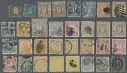 */(*)/O Japan: 1872/1937, Mainly Used On Approval Sheets, Old Pages, In Bags Etc. In Mixed Condition, But Al - Andere & Zonder Classificatie