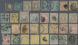 */(*)/O Japan: 1872/1937, Mainly Used On Approval Sheets, Old Pages, In Bags Etc. In Mixed Condition, But Al - Sonstige & Ohne Zuordnung