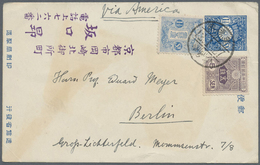 Br/GA Japan: 1875/1926 (ca.), Covers (24 Inc. Earthquakes), Stationery Cards (53) Inc. Several UPU 2 S. Gr - Andere & Zonder Classificatie