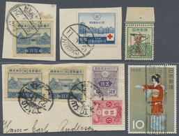 O/ Japan: 1876/1969, Mainly Used In Stockbook Inc. 1921 Crown Prince Europe Visit, 1967/69 FDC Used To - Andere & Zonder Classificatie