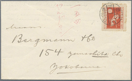 Br/ Japan: 1899/1928, Ppc/cover/card (10) All Used To Germany Or Within Japan, Inc. Perfin, 1921 Census - Andere & Zonder Classificatie