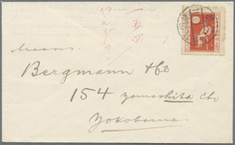 Br/ Japan: 1899/1928, Ppc/cover/card (10) All Used To Germany Or Within Japan, Inc. Perfin, 1921 Census - Sonstige & Ohne Zuordnung