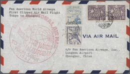 Japan: 1947/94, First Flight Covers (150+) From Or To Japan, Mainly JAL, ANA, LH. Also Japanese Inla - Andere & Zonder Classificatie