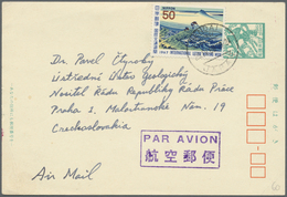 Br/GA/ Japan: 1950/90 (ca.), About 200 Covers/used Ppc/few Used Stationery, All Gone To Abroad, Inc. Regist - Altri & Non Classificati
