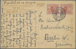 /GA Japanische Post In Korea: 1907/25, "CHEMULPO KOREA"  Resp. "GENSAN CHOSEN" On Two Ppc To Germany; Al - Militärpostmarken