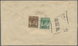 Br/O/Brfst Japanische Besetzung  WK II - Malaya: 1942/45, Covers (12, Some In Mixed Condition), 4 C. Stationery - Malaysia (1964-...)