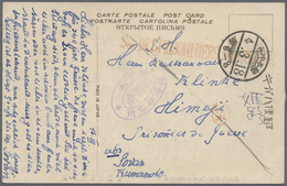 Br/ Lagerpost Tsingtau: Kumamoto, 1915, Covers (3), Used Ppc (4) Plus Two View Cards Of Kumamoto. Includ - Cina (uffici)