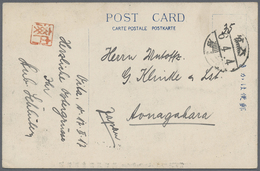 Br/ Lagerpost Tsingtau: Aonogahara, 1916/18, Ppc (15, Inc. Three To China, One Intercamp Inbound From Oi - Deutsche Post In China