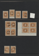 **/O/* Jemen: 1939/1950 (ca.), HANDSTAMPS, Mainly Mint Specialiced Collection Of Apprx. 370 Stamps Bearing - Jemen