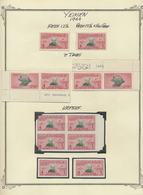 **/* Jemen: 1949, 75th Anniversary Of UPU, Specialised Collection Of Nearly 170 Stamps On Written Up Albu - Yemen