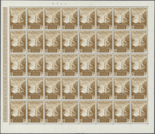 ** Jemen: 1951/1954, Accumulation With Half And Complete Sheets Incl. 280 X 1951 Definitives 20b. Pink - Yémen