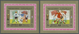 ** Jemen: 1980, WINNERS Of Football World Championship Argentina Set Of Eight Different Imperforate Spe - Yémen