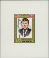 ** Jemen - Königreich: 1968/1970, U/m Collection Of Apprx. 300 De Luxe Sheets, E.g. Personalities (Kenn - Jemen