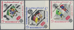 ** Jemen - Königreich: 1970, Winners Of The Football World Championship Mexico Duplicates Of The Perf. - Yémen