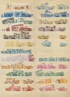 O/*/** Jordanien: 1925/1955 (ca.), Mint And Used Accumulation On Stocksheets, Incl. Overprints, Postage Due - Jordanien