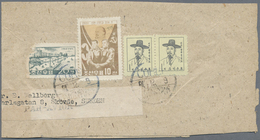 Brfst/ Korea-Nord: 1952/63 (ca.), Cut-outs From Commercial Mail To Sweden Inc. Front Or Part-front Covers ( - Korea (Noord)