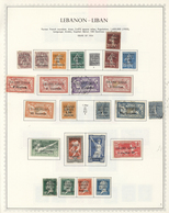 O/**/* Libanon: 1924/1980 (ca.), Comprehensive Accumulation In 13 Albums, From Early Overprints And Well So - Libano