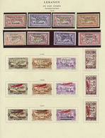 */O Libanon: 1924/1967, Mint And Used Collection In A Binder Arranged On Album Pages, Well Collected Thr - Libano