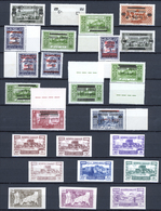 ** Libanon: 1924/1945, U/m Collection On Stocksheets, From Early Overprints, Airmails, Also A Nice Sele - Lebanon