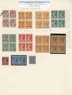*/** Libanon: 1924, "GRAND LIBAN" Overprints, Mint Lot Of 36 Stamps Incl. Eight Blocks Of Four, Showing S - Lebanon