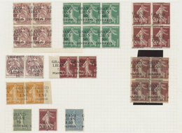 * Libanon: 1924, "GRAND LIBAN" Overprints, Mint Assortment Of 27 Stamps (mainly Units) With Grossly Di - Libanon
