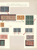 */**/O Libanon: 1924, "GRAND LIBAN" Overprint, Mainly Mint Specialised Assortment Of 22 Stamps, Showing Var - Libanon