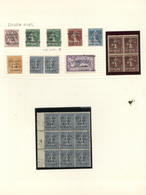 */(*)/** Libanon: 1924, "GRAND LIBAN" Overprints, Mint Lot Of 22 Stamps With Double Surcharges (of Different - Libanon