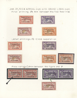 * Libanon: 1924, Specialised Mint Assortment Of 20 Airmail Stamps, Comprising Different Settings (prin - Libanon