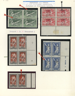 **/* Libanon: 1924, Olympic Games, Specialised Mint Lot Of 18 Stamps Incl. Complete Set Of Blocks Of Four - Liban