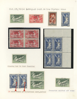 */** Libanon: 1924, Olympic Games, Specialised Mint Lot Of 18 Stamps Incl. Two Block Of Four And Some (un - Libanon