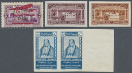**/*/O Libanon: 1926/1947, Mainly Mint Lot Of Varieties And Specialities, E.g. Mistakenly Overprinted Airma - Liban