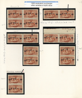 **/*/O Libanon: 1926, Revaluation Overprints, Specialised Collection Of Apprx. 300 Stamps, Comprising Units - Lebanon