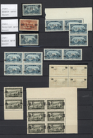 ** Libanon: 1926, Revaluation Overprints, U/m Lot Of 25 Stamps With Varieties Of Overprint (inverted, D - Liban