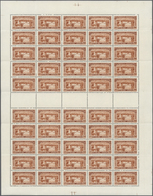 ** Libanon: 1937, World Exhibition Paris, 0.50pi. To 25pi., Complete Set Of Eight Values, (folded)sheet - Liban