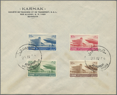 /Br Libanon: 1939/1954, Group Of Five Better Covers, E.g. 1939 1st Flight Beyrouth-Athens-Warsaw, 1944 M - Lebanon