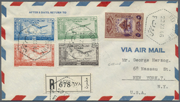 Br/ Libanon: 1942/1981, Assortment Of Apprx. 68 Covers In A Binder, Comprising E.g. Some Better Pieces 1 - Lebanon