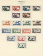 **/*/O Libanon: 1946/1981, Specialised Colelction Of The AIRMAIL Stamps On Self-made Album Pages In Four He - Lebanon