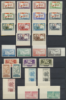 **/*/(*) Libanon: 1946/1960, Mint Collection Of 43 Imperforate Stamps (five Complete Issues): Michel Nos. 300 - Lebanon
