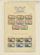 */O/Br Libanon: 1946/1947, Mint And Used Collection On Album Pages, Comprising E.g. Better Souvenir Sheets - Lebanon