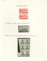 */** Libanon: 1948/1953, Mint Collection Of 57 Stamps Showing Varieties Like Imperforate, Printed On The - Liban